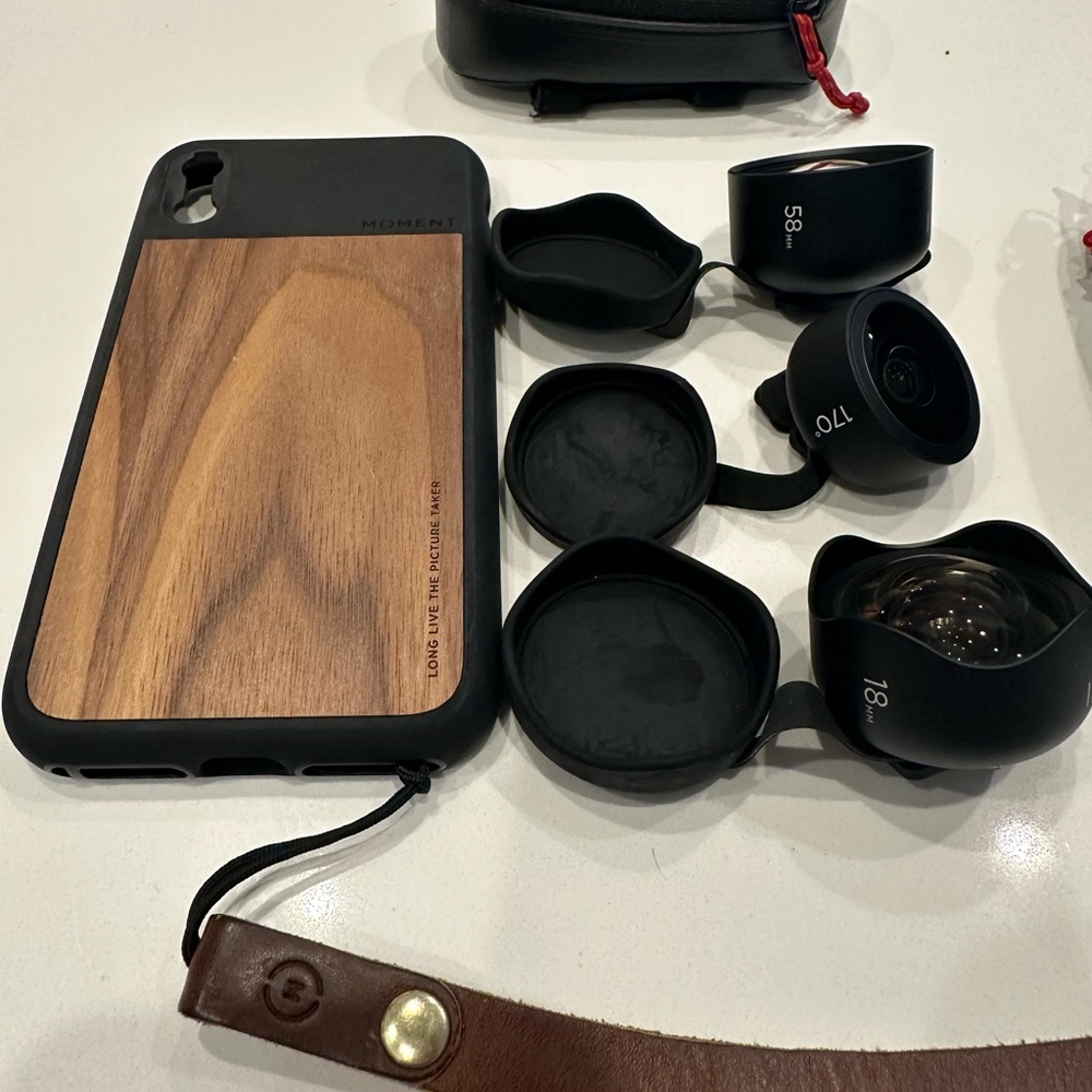 3 moment lenses with bundle of accessories